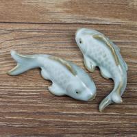 The Ru Kiln Iln Carp Mini Clay Tea Pet Ceramic Tea Decoration Lovely Porcelain Living Room Figurines Miniatures for Home Decor