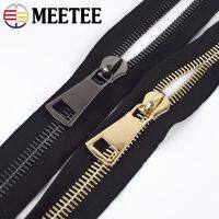 ▽✤ 1Yard 15 Metal Zipper Tape with Zip Slider Black Large Bag Clothes Tent Jacket Decor Zippers DIY Repair Kits Sewing Accessories