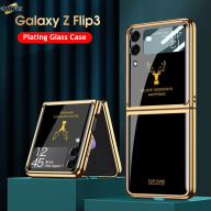 KISSCASE Ốp Kính Cường Lực Thời Trang Cho Samsung Galaxy Z Flip 4 Z Flip 3 thumbnail
