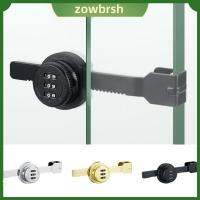 ZOWBRSH 2PCS สังกะสีอัลลอยด์ ล็อกประตูกระจก 3รหัสดิจิทัล ฮาร์ดแวร์สำหรับคลังสินค้า ล็อคแบบรวม ของใหม่ การรักษาความปลอดภัยความปลอดภัย ล็อคกล่องแสดง ตู้แก้วใส่ของ