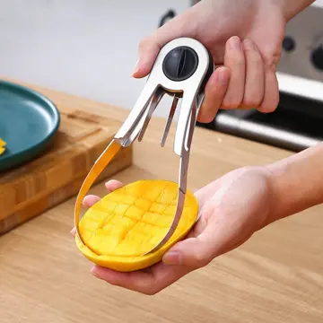  Mango Slicer Separator Mango Splitter Cutter Divider Cuber Pit  Remover Fruit Diced Tool Kitchen Supplies (Mango Slicer): Home & Kitchen