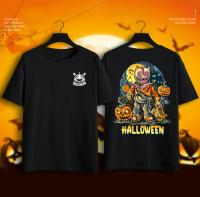 จัดส่งทันที เสื้อยืดฮาโลวีน เสื้อฮาโลวีน （D-10） Halloween T-SHIRT เสื้อยืดผู้ใหญ่สำหรับเด็ก