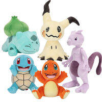 ของแท้ Pokemon Plush Charmander Squirtle Bulbasaur Mimikyu Mewtwo น่ารักตุ๊กตาสัตว์ตุ๊กตาของเล่นเด็กของขวัญตลก