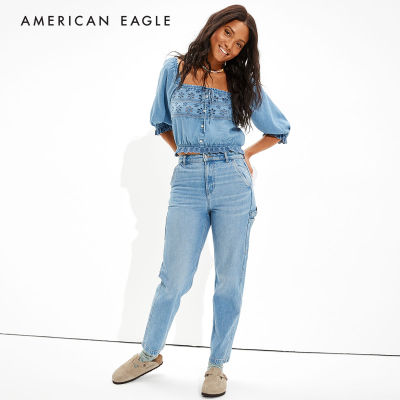 American Eagle Lace Puff-Sleeve Blouse เสื้อ เบลาซ์ ผู้หญิง (EWSB 035-3989-154)