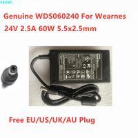 WDS060240ของแท้24V 2.5A 60W 5.5x2 5อะแดปเตอร์ AC มมสำหรับสวมใส่ไฟเครื่องชาร์จอุปกรณ์