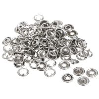 9.5mm Metal Prong Snap Button Prong Press Button Ring Studs Fasteners