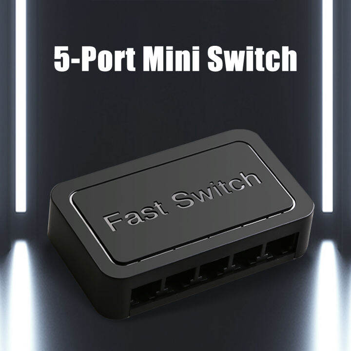 5 Ports 10/100Mbps Unmanaged Switch Plug And Play Network Switch Lazada