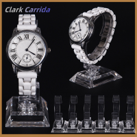 Clark Carrida ชั้นวางจอแสดงผลนาฬิกาแฟชั่นสร้อยข้อมือแยกได้อะคริลิคใส2ชิ้น