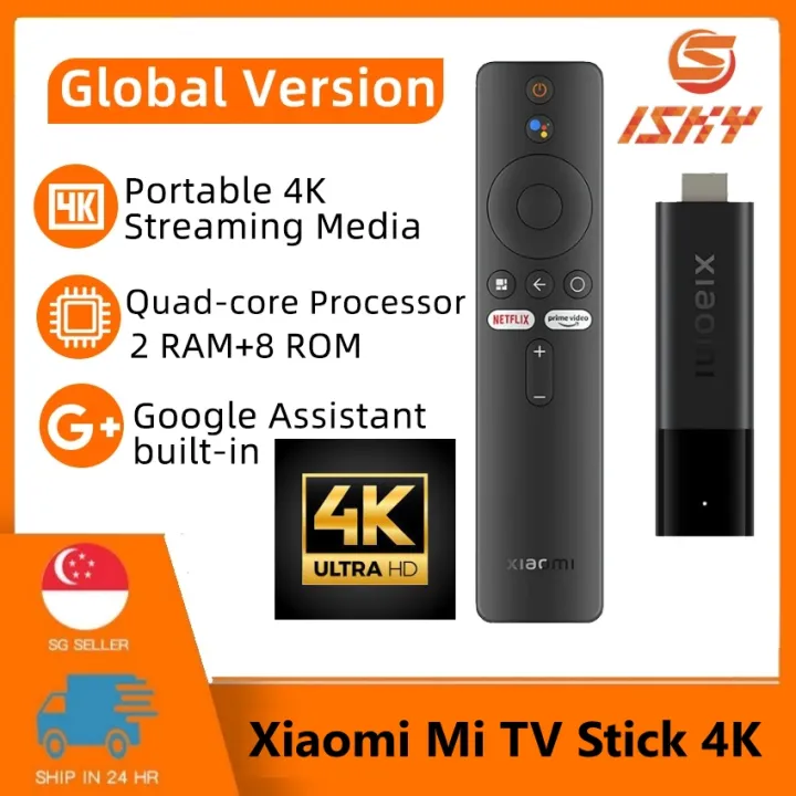 Global Version Xiaomi Mi TV Stick 4K Android TV 11 2GB RAM 8GB ROM