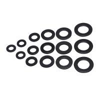 10/100pcs M1.6 M2 M2.5 M3 M3.5 M4 M5 M6 M8 M10 M12 GB97 DIN125 Black 304 Stainless Steel Flat Washer Plain Gasket Pad Nails Screws  Fasteners