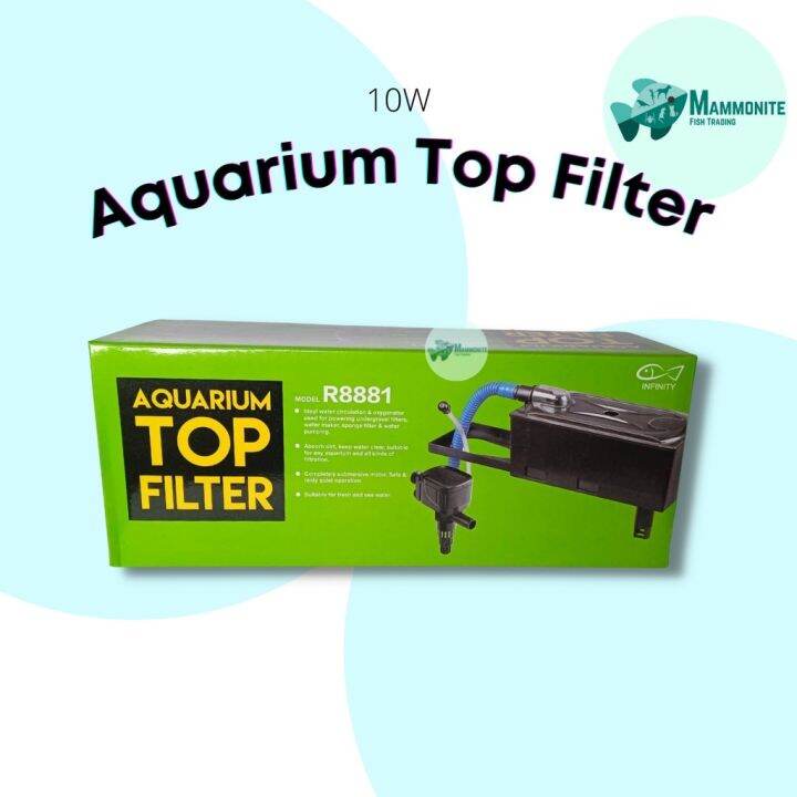 Infinity Aquarium Top Overhead Filter 10 Watts R8881 For 10 20