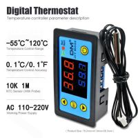 W3231 Pengontrol Suhu AC 110V 220V Termostat Digital Termoregulasi Termostato Meter Uji untuk Akuarium Freezer