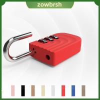 ZOWBRSH 2PCS กันน้ำกันน้ำได้ ล็อครหัสศุลกากร ตัวเลข3หลัก สีทึบทึบ ล็อคตู้เก็บของ ของใหม่ ป้องกันการโจรกรรม กุญแจรวมกุญแจ กระเป๋าเดินทางมีล้อ