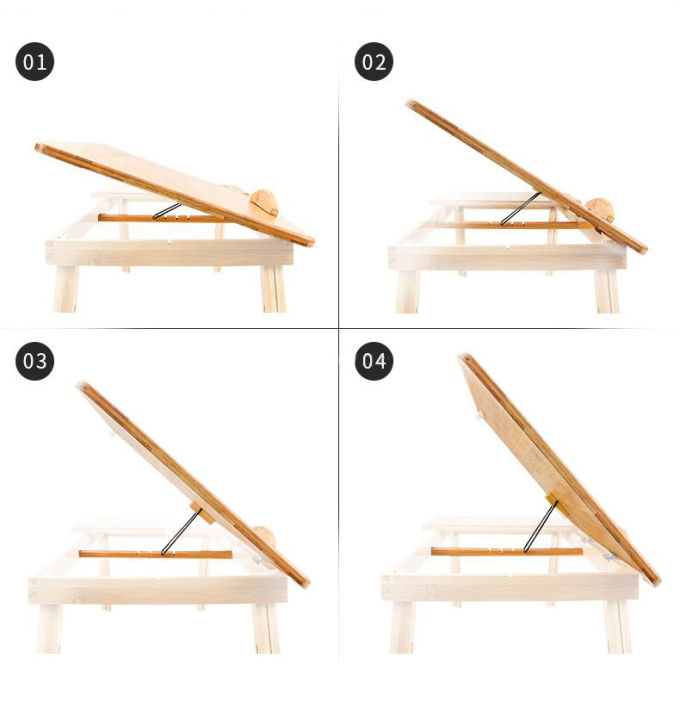 โต๊ะคอม-โต๊ะพับเก็บได้-โต๊ะวางโน๊ตบุ๊ค-ทำจากไม้ไผ่คุณภาพสูง-โต๊ะเขียนหนังสือ-adjustable-bamboo-computer-stand-laptop-desk-beautiez