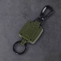 Anti-Theft Outdoor Key Ring แบบพกพา Anti Lost Automatic Retractable Buckle Holder Outdoor Gadgets สำหรับตกปลาแคมป์ปิ้ง Hiking