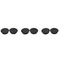 6 Pcs 50mm Diameter Desk Wire Cord Cable Grommets Hole Cover Black