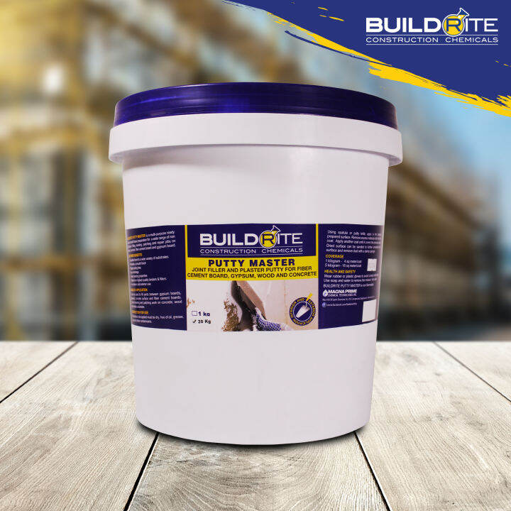 BUILDRITE PUTTY MASTER Joint Filler & Plaster Putty for Fiber Cement Board, Gypsum, Wood and
