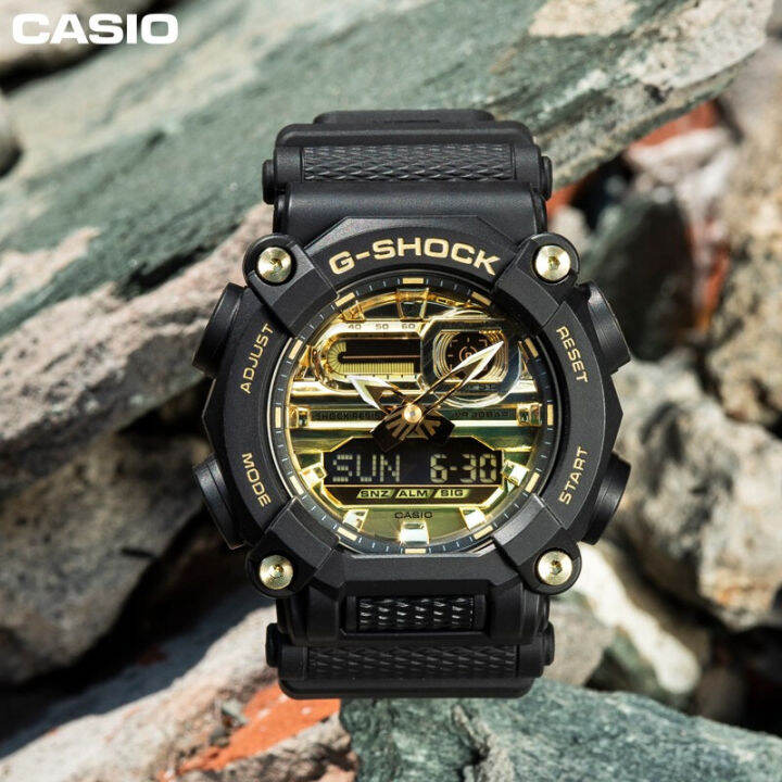 นาฬิกากีฬาผู้ชาย-g-shock-ga900-ต้นฉบับ-แสดงเวลาคู่-กันน้ำได้ถึง-200-เมตร-กันกระแทกได้-โลกเวลา-แสง-led-อัตโนมัติ-รับประกัน-4-ป-ga-900ag-1a-ใหม่แท้