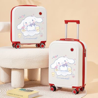 18/20 Inch Sanrioed Suitcase Cinnamoroll Anime Password Luggage Cartoon Student Travel Boarding Rolling Trolley Case Girl Gift