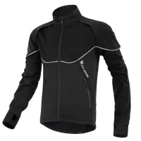 WEST BIKING Winter Cycling Jacket Windproof Thermal Fleece Mens Bike Jersey MTB Road Bicycle Riding Running Snowboarding Coat