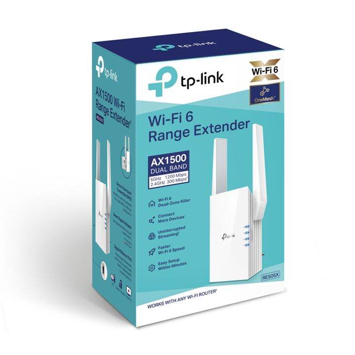 tp-link-re505x-ax1500-wi-fi-6-dual-band-wireless-range-extender-onemesh-ของแท้-ประกันศูนย์-lifetime-warranty