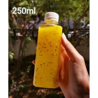 ขวดเหลี่ยม250ml. (SQ250ml​)​ บรรจุ150​ใบพร้อมฝา(ไม่สามารถคละสีฝาได้)​