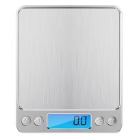 500G X 0.01G Portable Mini Electronic Food Scales Pocket Case Postal Kitchen Jewelry Weight Balance Digital Scale With 2 Tray Luggage Scales