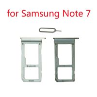 ที่ใส่ถาดซิมการ์ดสำหรับ Samsung Note 7 Galaxy N970 N970F N970FD ชิ้นส่วนอะไหล่ช่องเสียบไมโครซิม SD การ์ดกรอบโทรศัพท์ของแท้ใหม่