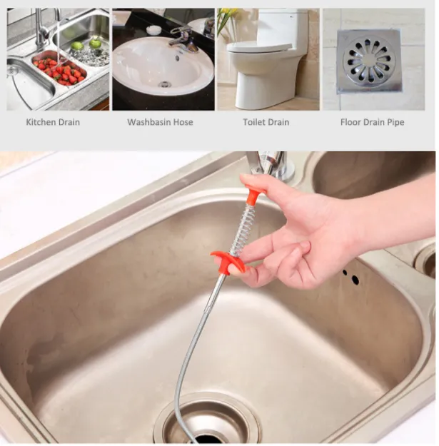 23.62in Retractable Claw Stick - The Ultimate Drain Snake & Hair Clog  Remover for Drains, Sinks, Toilets & Dryer Vents!