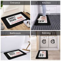 [A VOGUE] พรมเช็ดเท้า Abbey Road Decor 3D RugBathmat ทางเข้ากันลื่นห้องน้ำ Cocina