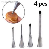 ♨ 4pcs/set Decorating Tip Stainless Steel Icing Nozzle Pastry Tip Piping Tip For Puff DIY Cake Decoration Cake Maker Tools