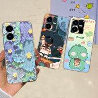 สำหรับ Vivo Y22 Y22s V2207เคส V2206ซิลิโคนนิ่ม TPU แบบบางใหม่พื้นที่มนุษย์ทาสีสำหรับ VivoY22 Y 22 S ฝาครอบเคสใส่โทรศัพท์