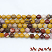 The Panda 1strand/lot 4/6/8/10/12mm Natural Stone Mookaite Egg Yolk Bead Round Loose Spacer Beads For Jewelry Making Findings DIY Bracelet