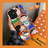 เคสโทรศัพท์มือถือหนังแกะนิ่ม กันกระแทก ลายการ์ตูนชินจังน่ารัก สําหรับ OPPO A16 A94 A31 A91 A5 A9 2023 F11 F9 A3S A12e A74 A95 A54 A15 A15S A53 A33 A52 A92 Reno 3 5 6 5F 6Z 4G 5G