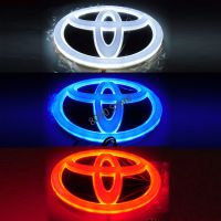 Hot New Car Front Center 5D LED Light Auto Rear Emblem Badge Decal for Toyota Avensis Auris Hilux Reiz zhi