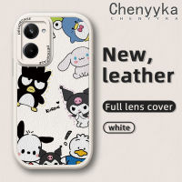 เคส Chenyyyka สำหรับ Realme 10 Pro 5G Realme 10 Pro Plus เคสการ์ตูนน่ารักลาย Hello Kitty Kuromi เคสโทรศัพท์หนังแฟชั่นใหม่กันกระแทกเคสซิลิโคนนิ่มเต็มเลนส์เคสป้องกันกล้อง