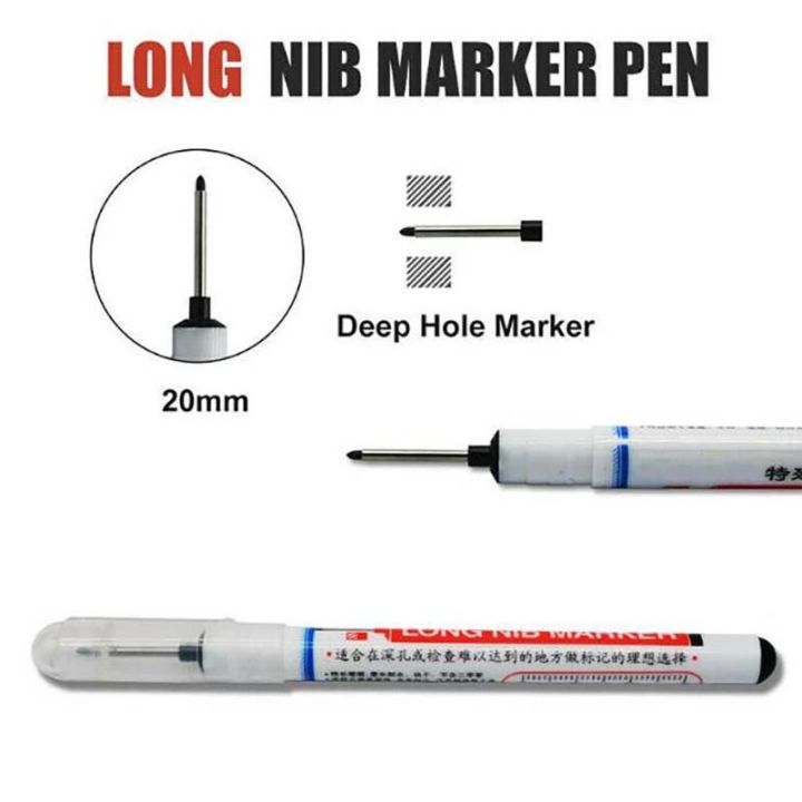 อุปกรณ์มาร์กเกอร์โลหะหัวปากกาสีพื้นกันน้ำ-ปากกามาร์กเกอร์สีดำพิเศษวาดกระเบื้อง1-3ชิ้น