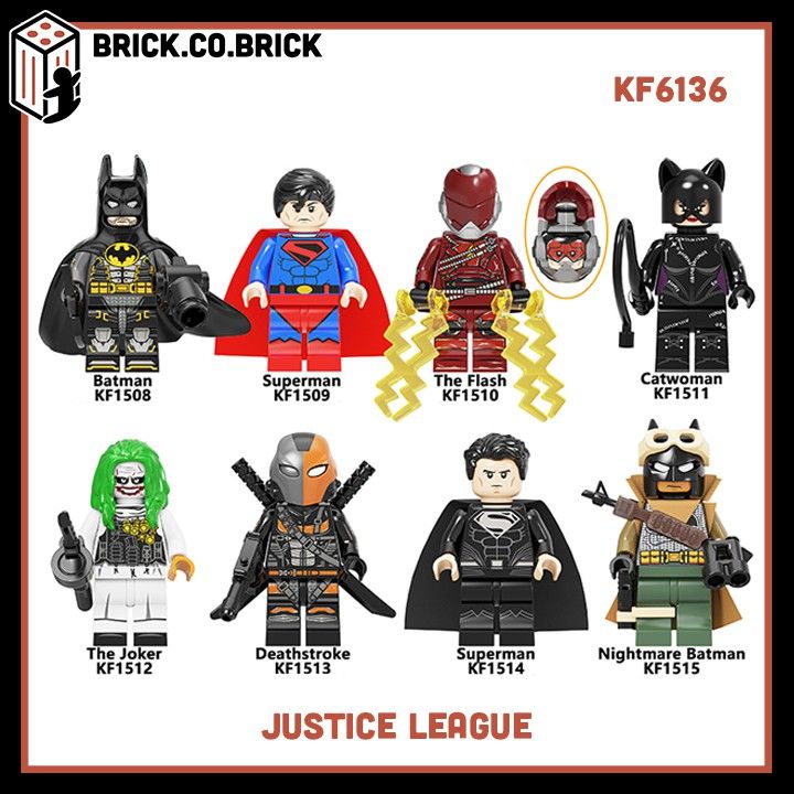 Justice League Deathstroke SuperMan CatWoman Mô Hình DC Minifig Super Hero  Siêu Anh Hùng Liên Minh Công Lý KF6136 