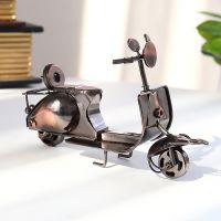 【CC】✎№☽  Motorcycle Motorbike Prop Motor Figurine Iron Boy Kid Office Decoration