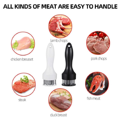 Meat Fork Beef Tendon Fork Cooking Accessories Pork Ribs Stainless Steel Machine Needle Portable Meat Hammer Professional Meat Grinder