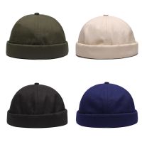 Brimless Hip Hop Beanie Skullcap Street Women Men SkullCap Street Knitted Hats Portable Melon Cap Fashion 2021 Headwear Caps