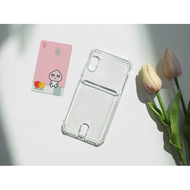 korean-phone-case-clear-bumper-protect-card-pocket-storage-samsung-compatible-for-iphone-8-xs-xr-11pro-11-12-12pro-mini-samsung-korea-made