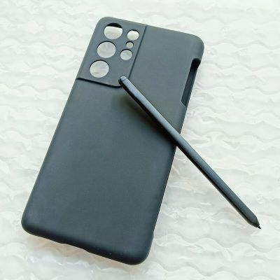 J76เคสครอบปกป้องซิลิโคนนุ่มพิเศษ S21มีปากกา S ในตัวสำหรับ Galaxy S21ultra ปากกา Stylus S ปากกาหน้าจอสัมผัส