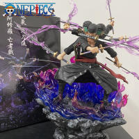 30ซม. Roronoa Zoro อะนิเมะรูป Gk สามหัวและหกแขนเก้ามีด Flow Ashura PVC Action Figurine ของเล่นตุ๊กตา