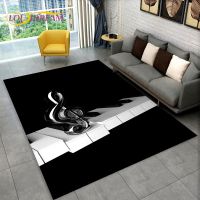 【YF】 Music Musical Note Area Rug LargeCarpet for Room Bedroom Sofa Doormat DecorChild Non-slip Floor