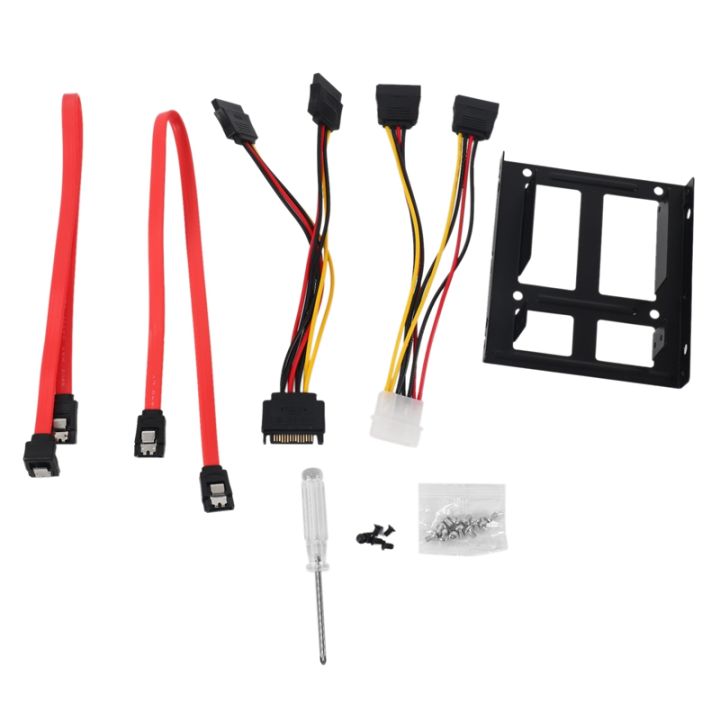 2x-2-5-inch-ssd-to-3-5-inch-internal-hard-disk-drive-mounting-kit-bracket-sata-data-cables-and-power-cables-included