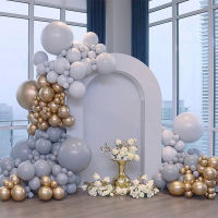 Vintage gray Balloons Diy Garland Kit Pas Christening Baby Shower Kids Birthday Balloon Arch Set Wedding Decoration Globe