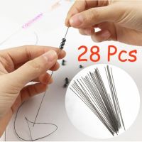 28Pcs Stainless Steel Big Eye Beading Needles Pins for Beads Threading String Jewelry Threading Tools for Jewelry