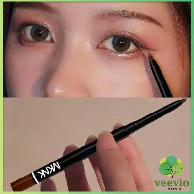 Veevio Good quality อายไลเนอร์ กันน้ำและกันเหงื่อ ติดทนนาน เส้นเรียบ แห้งเร็ว ไม่เลอะอายไลเนอร์ ไม่เลอะ สามเณรใช้ได้ สปอตสินค้า Slim eyeliner
