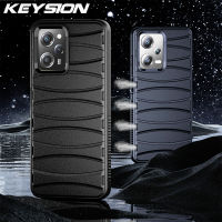 KEYSION เคสสำหรับ Xiaomi ตัวกระจายความร้อนโทรศัพท์ซิลิโคนกันกระแทก F5 X5 POCO Pro 5G เคสสำหรับ Redmi Note 12 Pro + 5G 12S